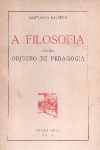 A filosofia como objecto de pedagogia