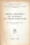 Esboo Histrico do Sndalo no Timor Portugus